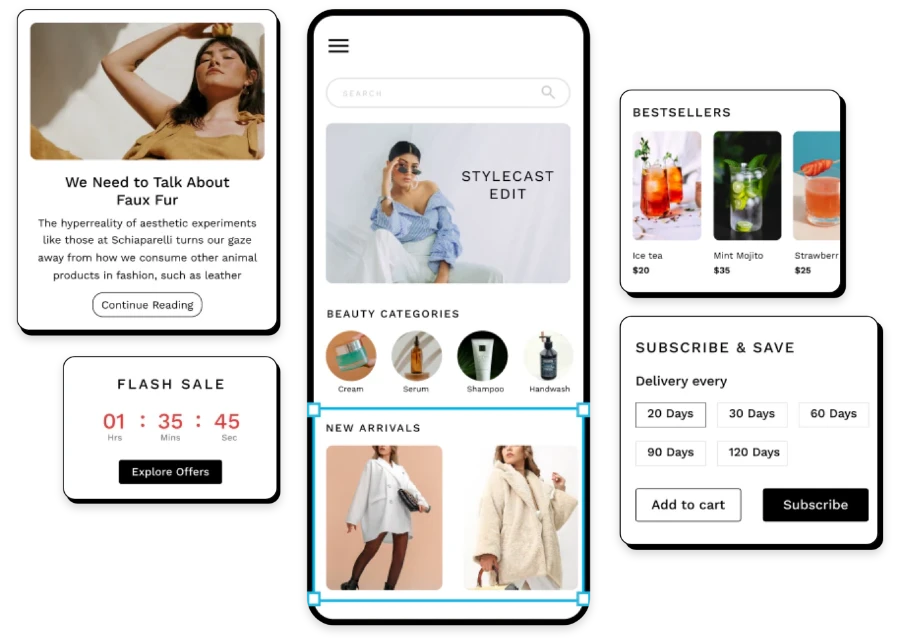 Fast app launch and deployment dashboard with progress indicators